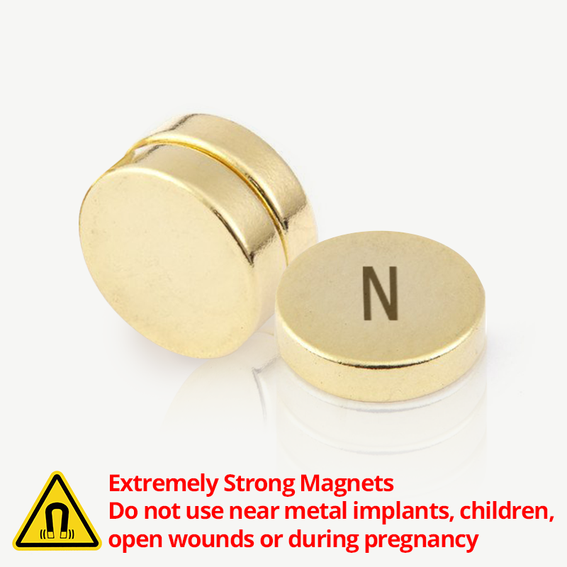24K Gold Therapy Magnets, 3 Pcs (Focus Qi Coil Energy