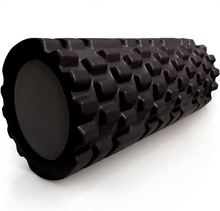 Cargar imagen en el visor de la galería, Deep Tissue Foam Massage Roller for Muscle and Myofascial Trigger Point Release - Black.
