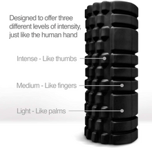 Load image into Gallery viewer, Deep Tissue Foam Massage Roller for Muscle and Myofascial Trigger Point Release - Black
