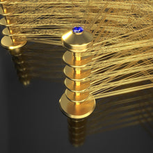 Lade das Bild in den Galerie-Viewer, Aura Coil 2 Gold Sapphire (5 Level) Mantra
