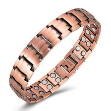 Lade das Bild in den Galerie-Viewer, Magnetic Therapy Bracelet Men Women for Arthritis &amp; Carpal Tunnel Pain Relief Pure Copper.
