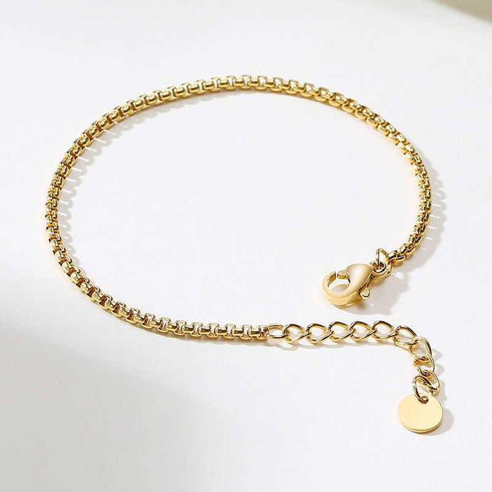 Rope Chain Gold  Bracelets for Women  Adjustable.