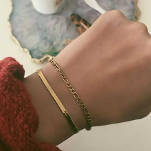Lade das Bild in den Galerie-Viewer, Rope Chain Gold  Bracelets for Women  Adjustable.
