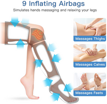 Lade das Bild in den Galerie-Viewer, Leg Air Compression Massager Heated Foot Calf Thigh Circulation for Restless Legs Syndrome
