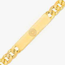 Load image into Gallery viewer, EMF 5G Protection Quantum Scalar Curb ID Bracelet - Gold
