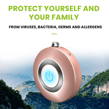 Load image into Gallery viewer, USB Portable Wearable Air Purifier Negative Ion Air Freshener Necklace
