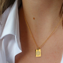 Load image into Gallery viewer, Emf 5G Protection Quantum Scalar 24K Gold Tag Pendant Necklace
