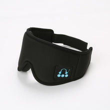Cargar imagen en el visor de la galería, 2 In 1 Wireless Eye Mask And Headphones For Sleep Travel Entertainment Black
