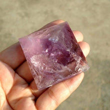Load image into Gallery viewer, Pyramids - Light Stream™ Infused Amethyst Pyramid
