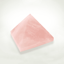 Load image into Gallery viewer, Pyramids - Light Stream™ Infused Rose Quartz Pyramid
